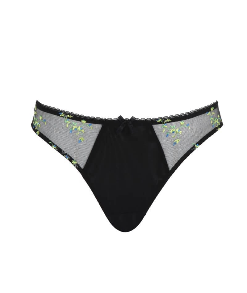 Panache Meadow Brazilian Brief - Black Knickers